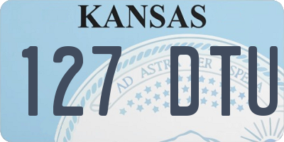 KS license plate 127DTU