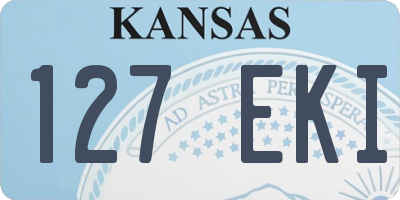 KS license plate 127EKI
