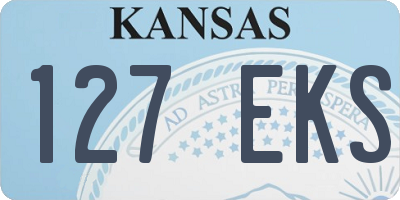 KS license plate 127EKS
