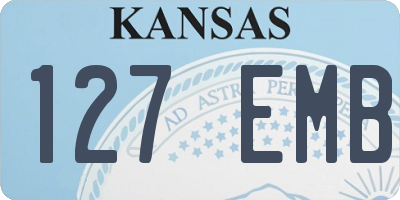 KS license plate 127EMB