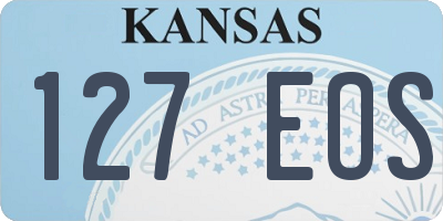 KS license plate 127EOS