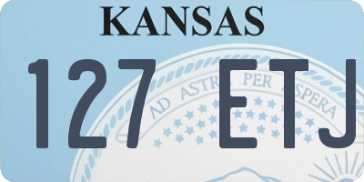KS license plate 127ETJ