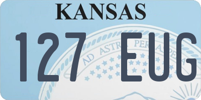 KS license plate 127EUG