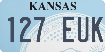 KS license plate 127EUK