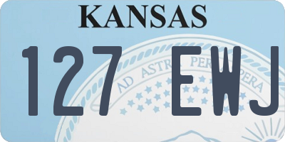 KS license plate 127EWJ