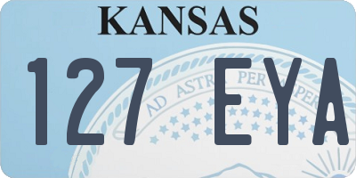 KS license plate 127EYA