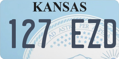 KS license plate 127EZD