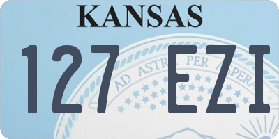 KS license plate 127EZI