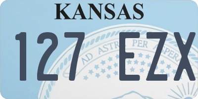 KS license plate 127EZX