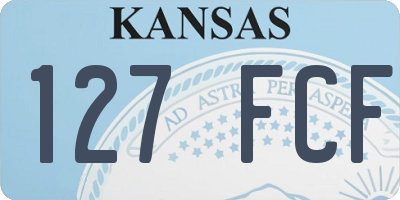 KS license plate 127FCF