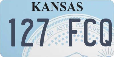 KS license plate 127FCQ