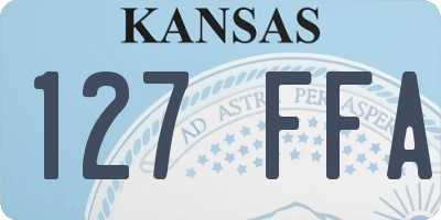 KS license plate 127FFA