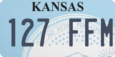 KS license plate 127FFM