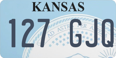 KS license plate 127GJQ