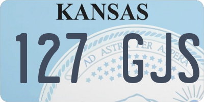 KS license plate 127GJS