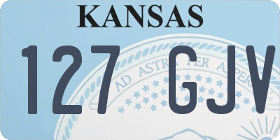 KS license plate 127GJV