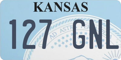 KS license plate 127GNL