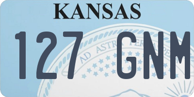 KS license plate 127GNM