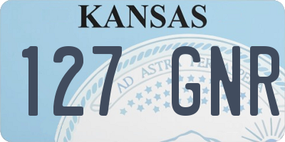 KS license plate 127GNR