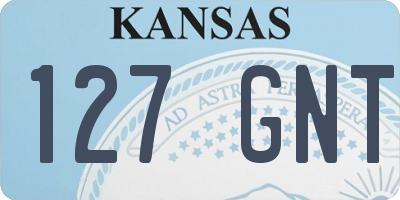 KS license plate 127GNT