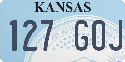 KS license plate 127GOJ