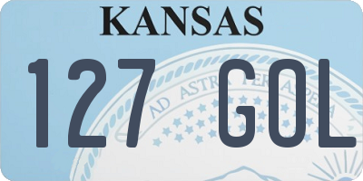 KS license plate 127GOL