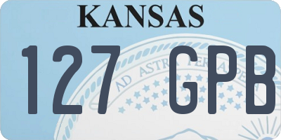 KS license plate 127GPB
