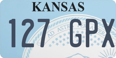 KS license plate 127GPX