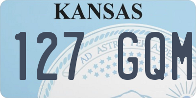KS license plate 127GQM