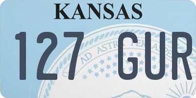 KS license plate 127GUR