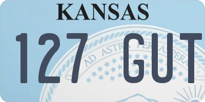 KS license plate 127GUT