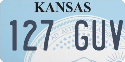KS license plate 127GUV