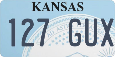 KS license plate 127GUX