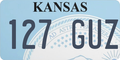 KS license plate 127GUZ