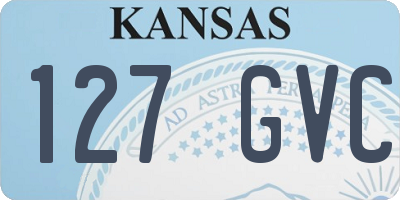 KS license plate 127GVC
