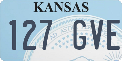 KS license plate 127GVE