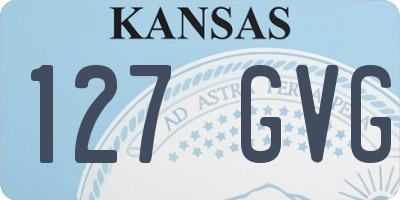 KS license plate 127GVG