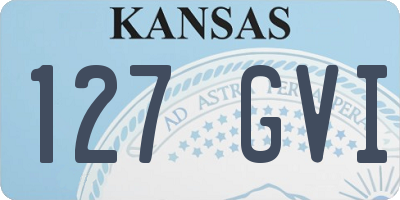 KS license plate 127GVI