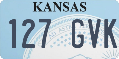 KS license plate 127GVK