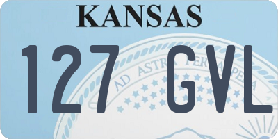 KS license plate 127GVL