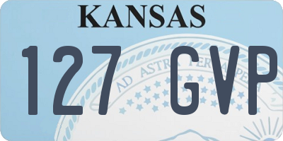 KS license plate 127GVP