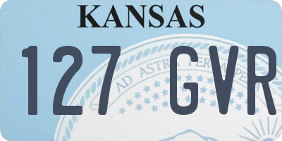 KS license plate 127GVR
