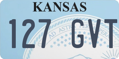 KS license plate 127GVT