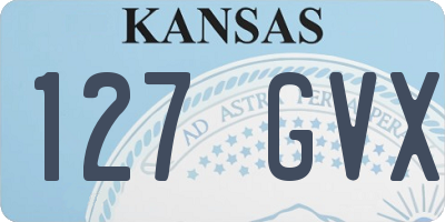 KS license plate 127GVX