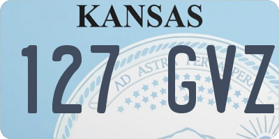 KS license plate 127GVZ