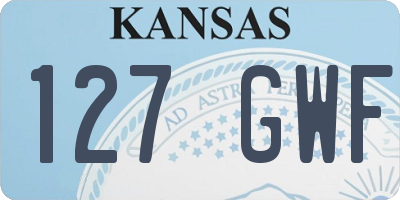 KS license plate 127GWF