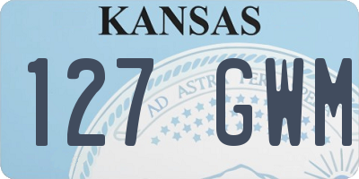 KS license plate 127GWM