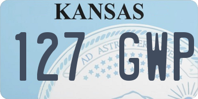 KS license plate 127GWP