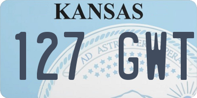 KS license plate 127GWT
