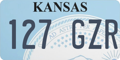 KS license plate 127GZR